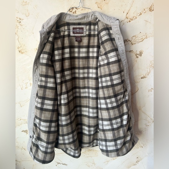 Levi’s Men’s Fleece-Lined Shirt Jacket Size Large Stone - Picture 2 of 8